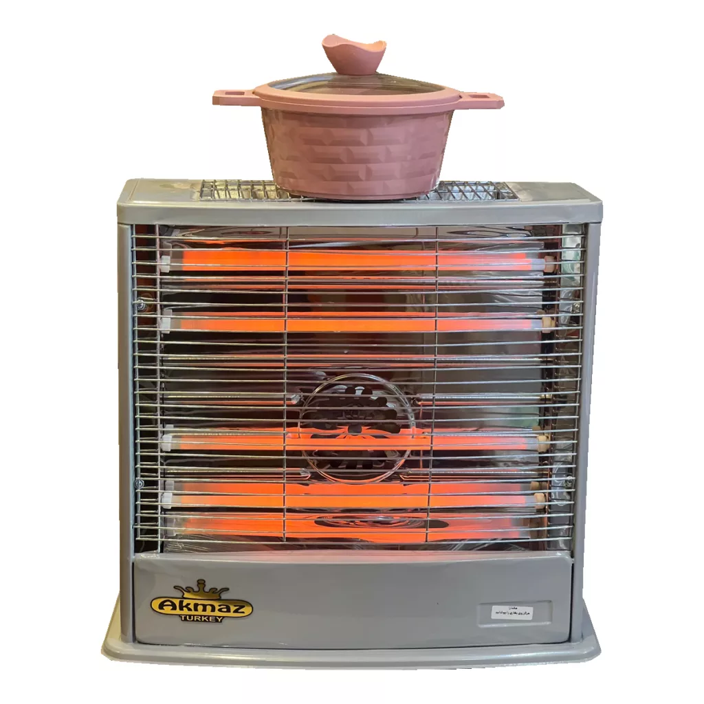 بخاری برقی آکماز مدل 6 المنته فن دار 2500