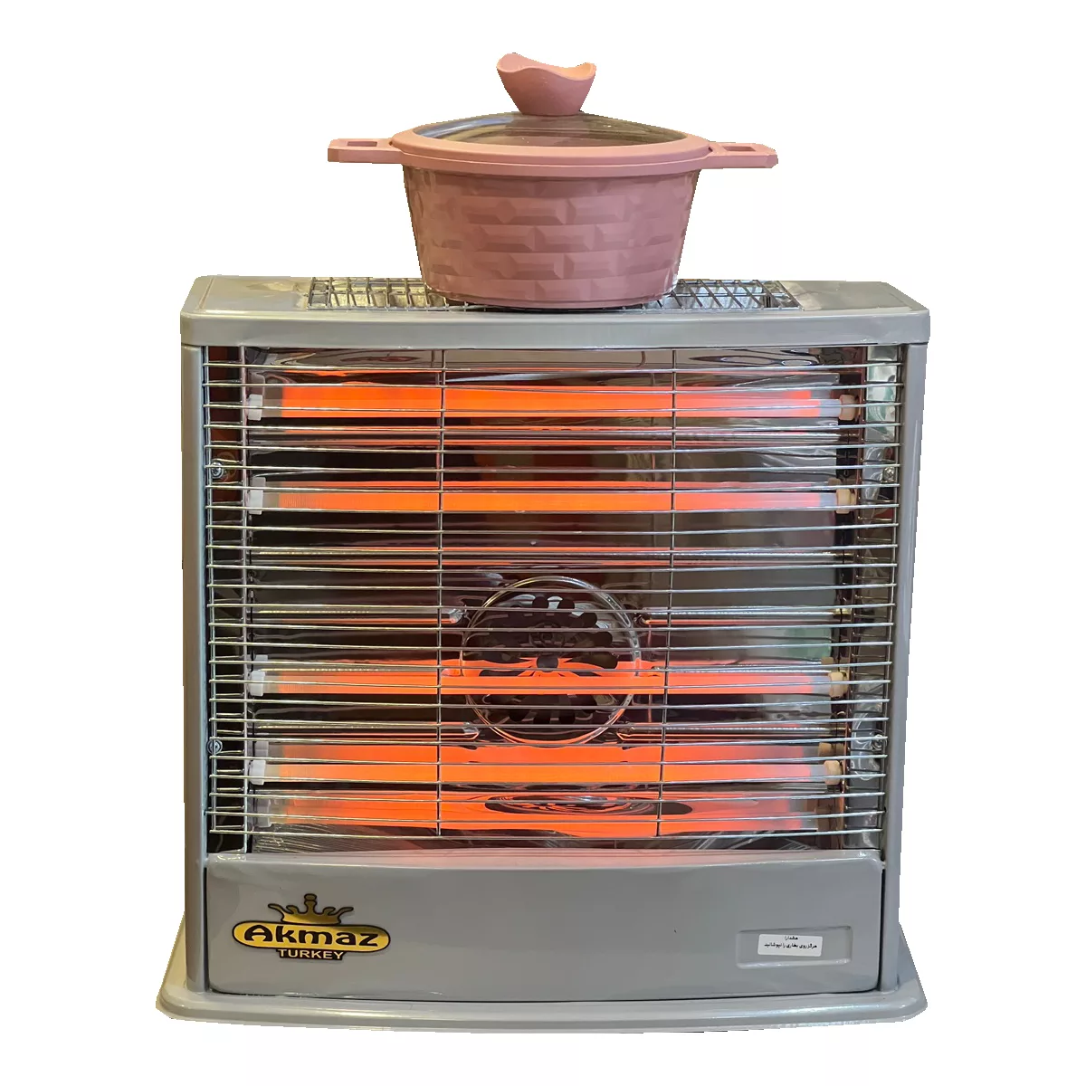 بخاری برقی آکماز مدل 6 المنته فن دار 2500