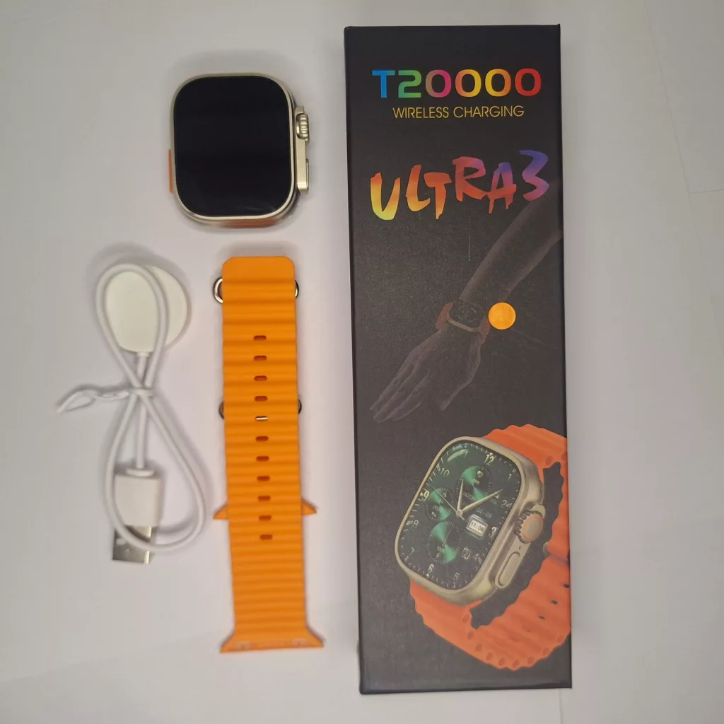 ساعت هوشمند 49 میلیمتری مدل T20000 ultra3 با بند سیلیکونی