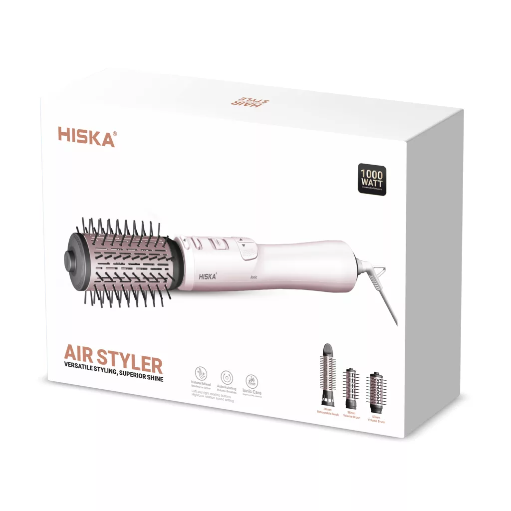 سشوار برس دار چرخشی 1000 وات هیسکا مدل H5255