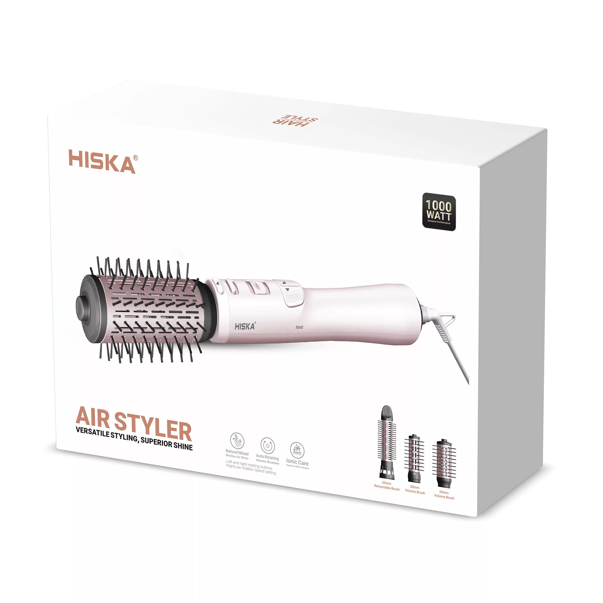 سشوار برس دار چرخشی 1000 وات هیسکا مدل H5255