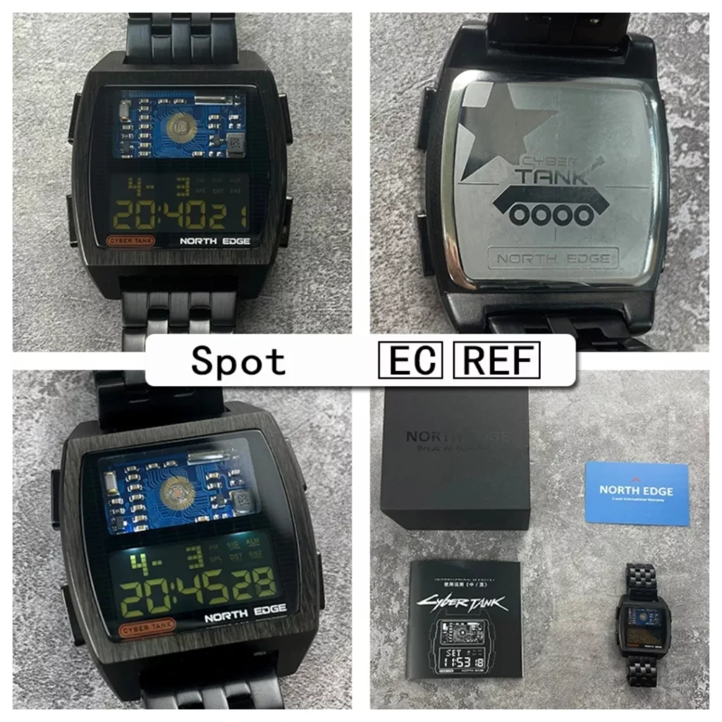 ساعت هوشمند 41 میلی متری نورث اج مدل CYBER TANK با بند استیل