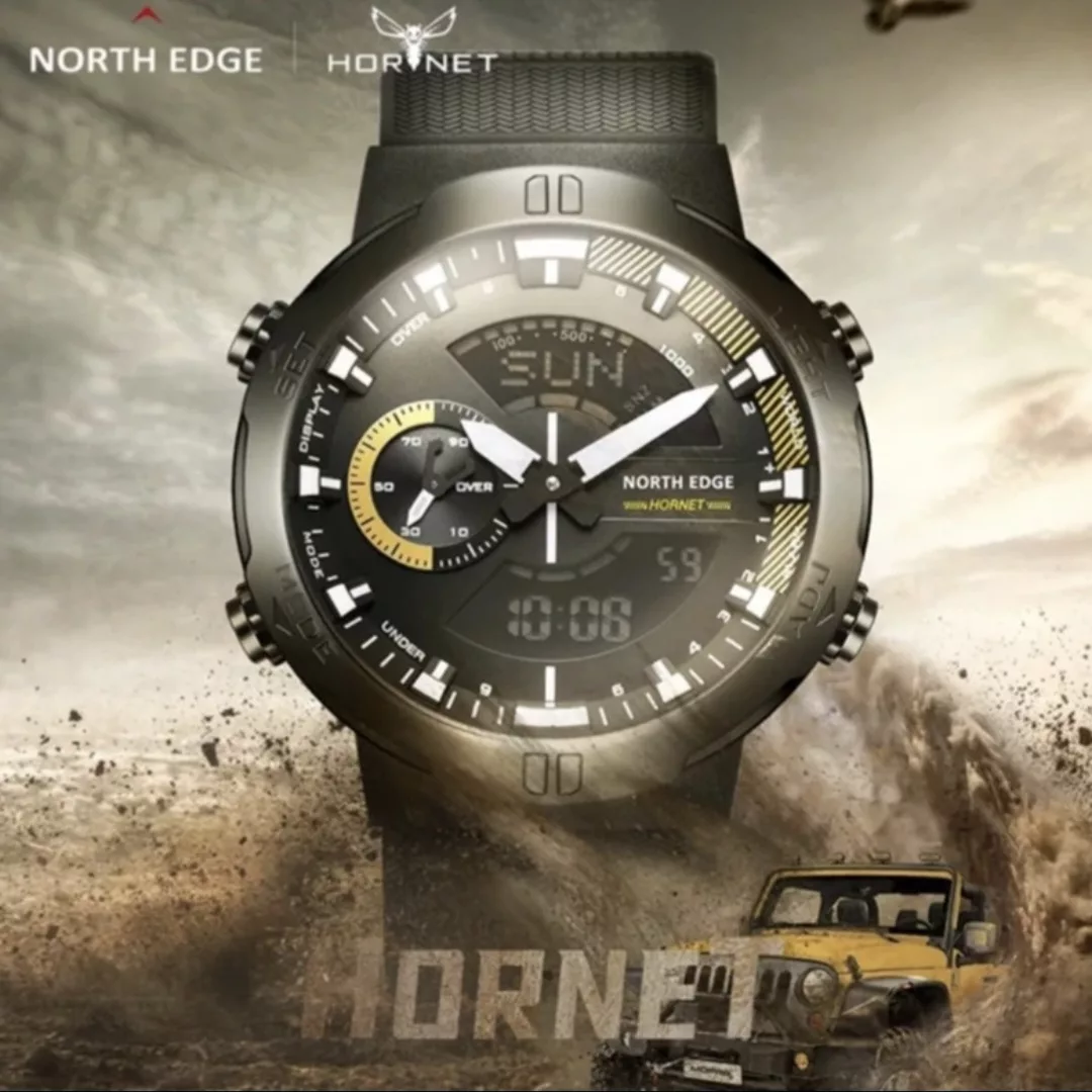 ساعت هوشمند 47 میلی متر نورث اج مدل HORNET با بند رابر