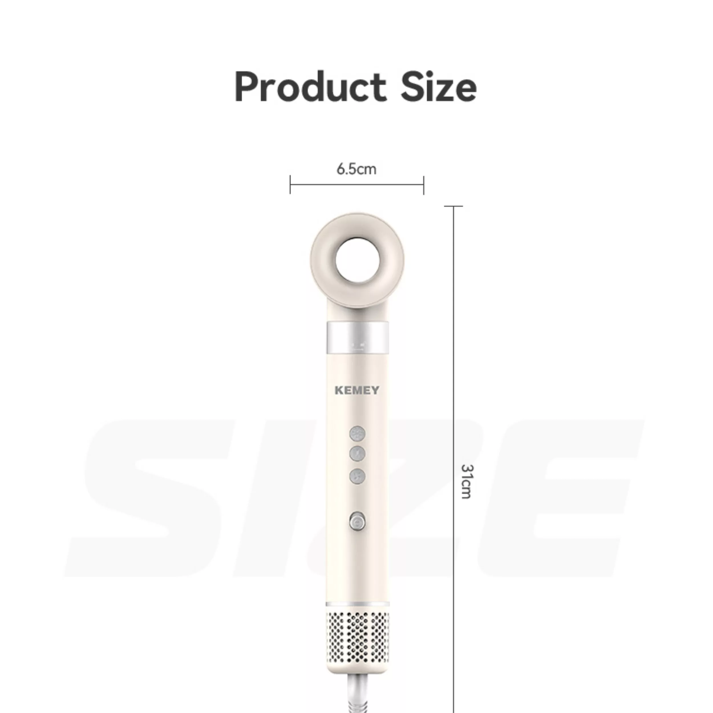 سشوار حرفه‌ای 1500 وات کمی مدل KM-6896 6in1