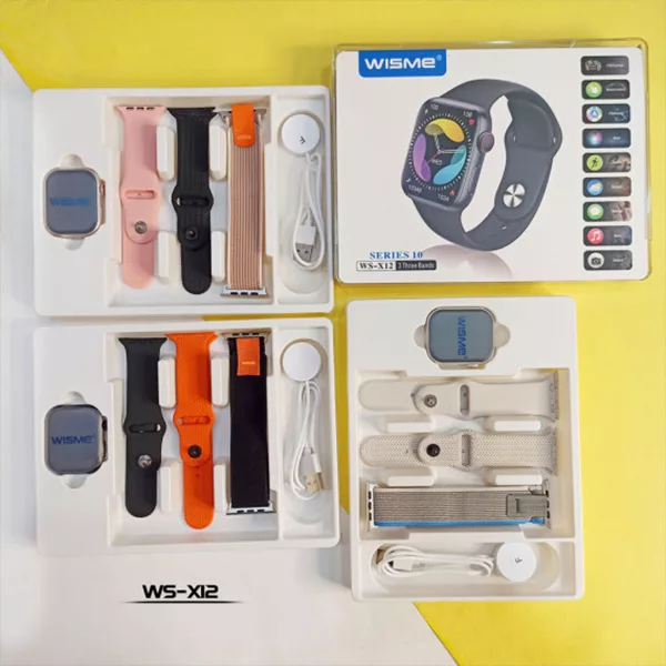 ساعت هوشمند 2 اینچی ویسمی مدل WS-X12 series10 با بند سیلیکونی