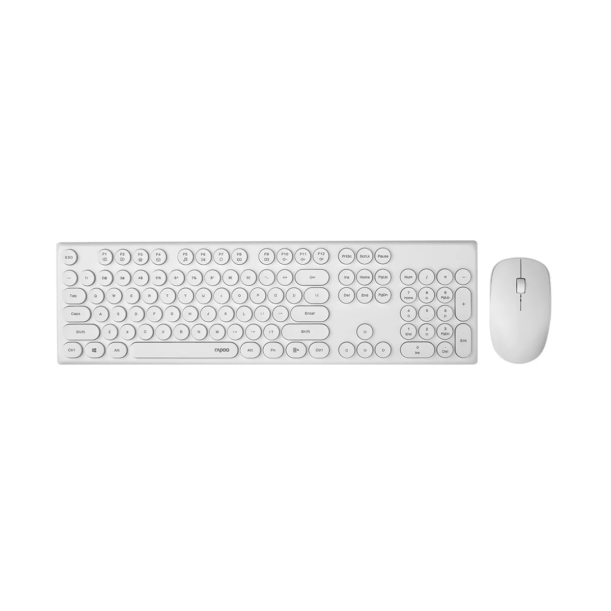 کیبورد و موس بی سیم رپو مدل X260، سوییچ ممبران، Full-Size