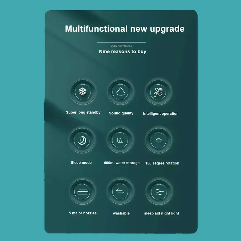 پنکه رومیزی مدل مه پاش 4in1 Air Cooling