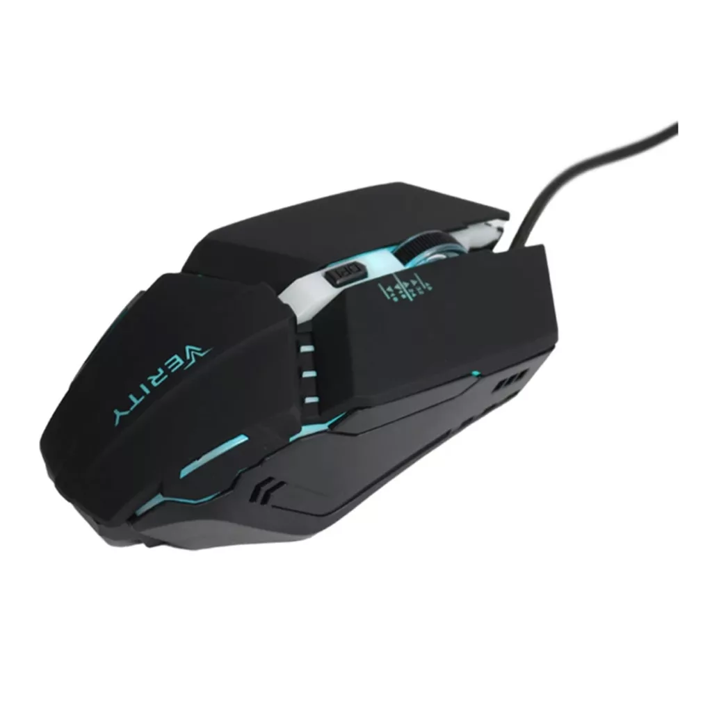 کیبورد و ماوس گیمینگ وریتی مدل V-KB6126GCW، سوییچ ممبران، Full-Size، نورپردازی LED RGB