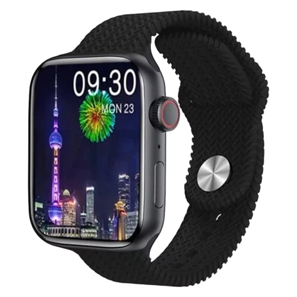 ساعت هوشمند برند ویسمی مدل WS-X13 دارای قابلیت های کنترل موسیقی، شمارنده ضربان قلب، گام شمار، مکالمه از طریق بلوتوث، پشتیبانی از زبان فارسی، قابلیت تغییر طرح ساعت یا تم ، بند سیلیکونی