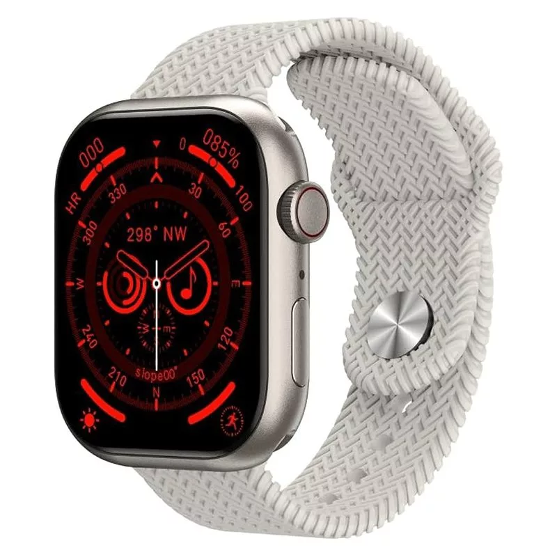 ساعت هوشمند 2.12 اینچ 44 میلیمتری مدل HK9 PROMAX با بند کنفی