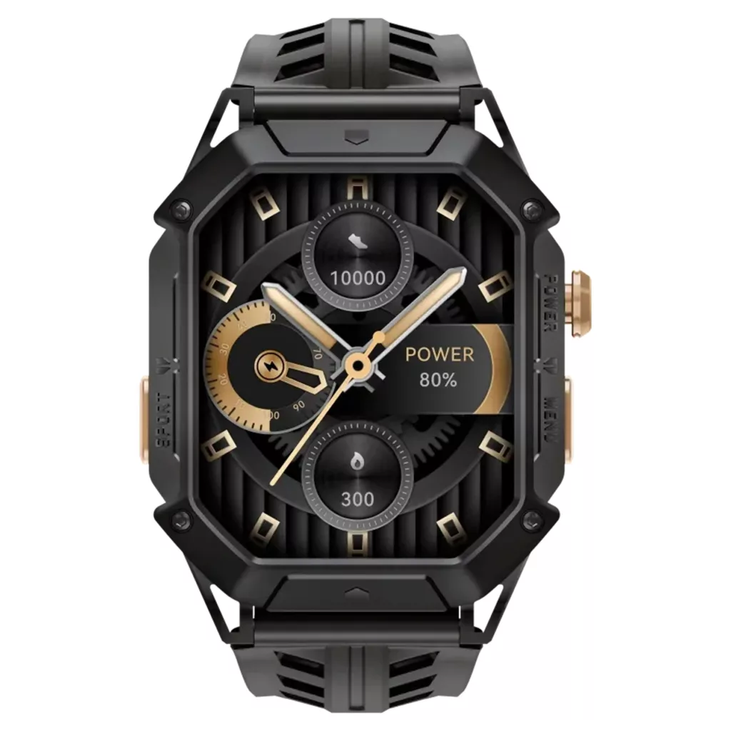 ساعت هوشمند 52 میلی‌متری هایلو مدل IRON N1 با بند سیلیکونی