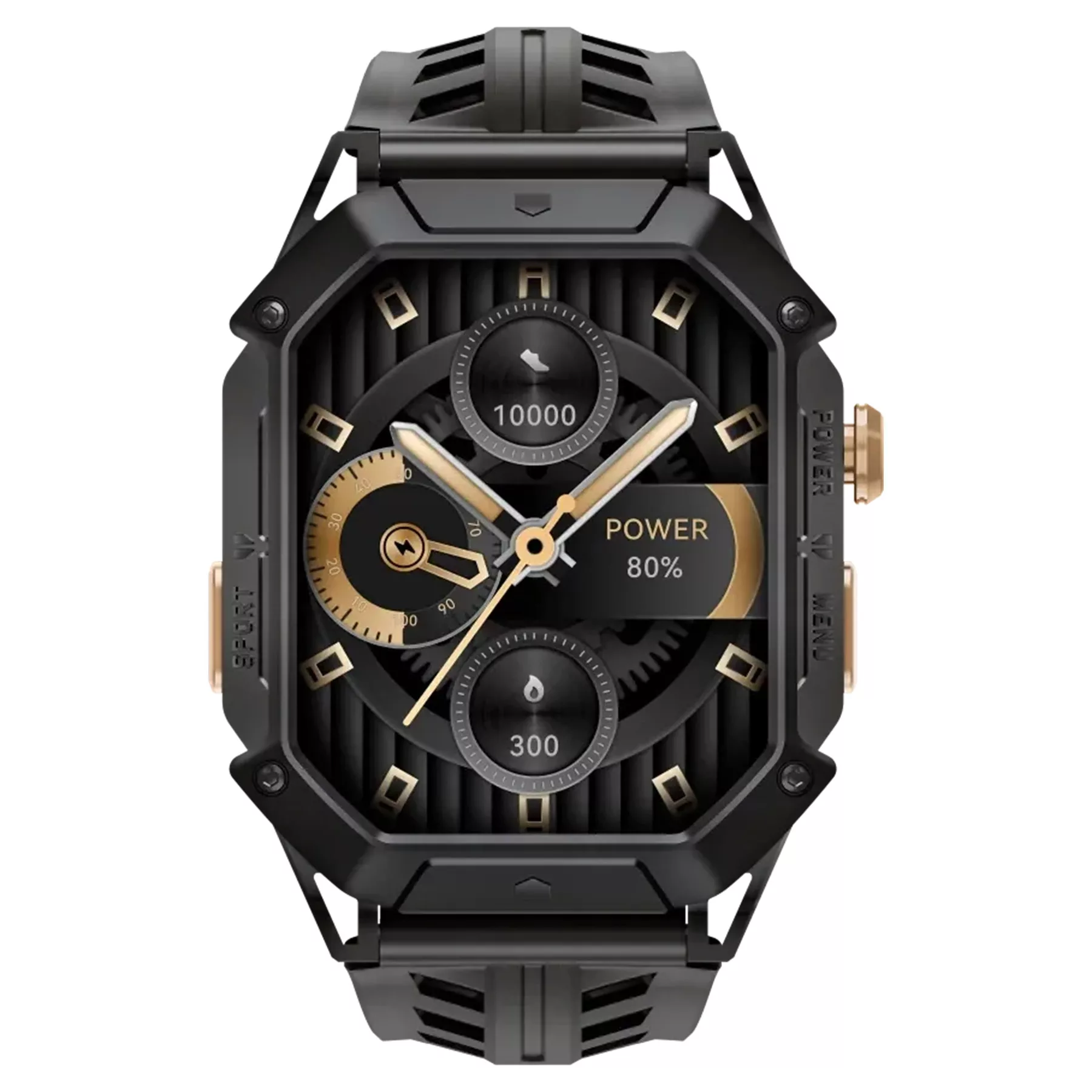 ساعت هوشمند 52 میلی‌متری هایلو مدل IRON N1 با بند سیلیکونی