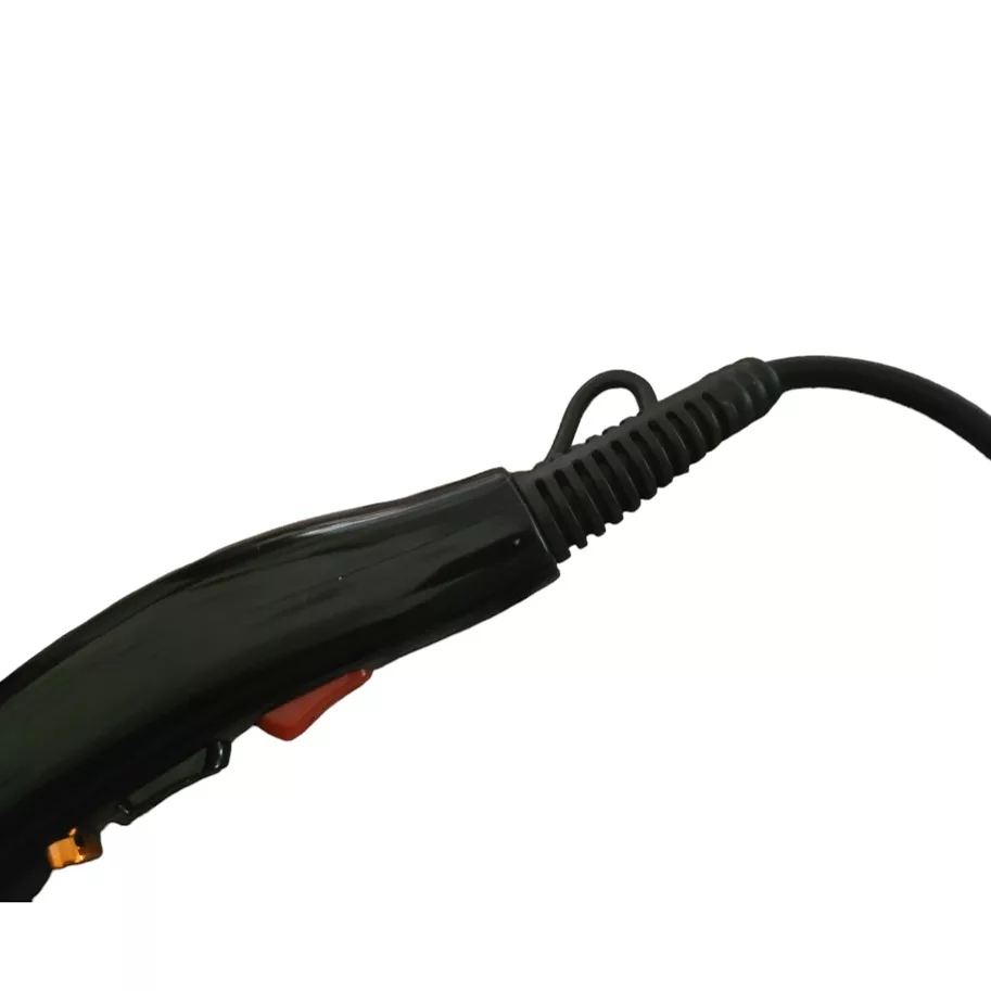 سشوار حرفه‌ای مدل 9000w، موتور AC با توان مصرفی 9000 وات، دارای قابلیت تعویض سری و فناوری تولید یون، دارای دسته ارگونومیک، با حالت صاف‌کننده و حجم‌دهنده، وزن 580 گرم، تنظیم حرارت 3 حالته و کنترل سرعت 2 حالته، به همراه 1 عدد سری متمرکزکننده باریک