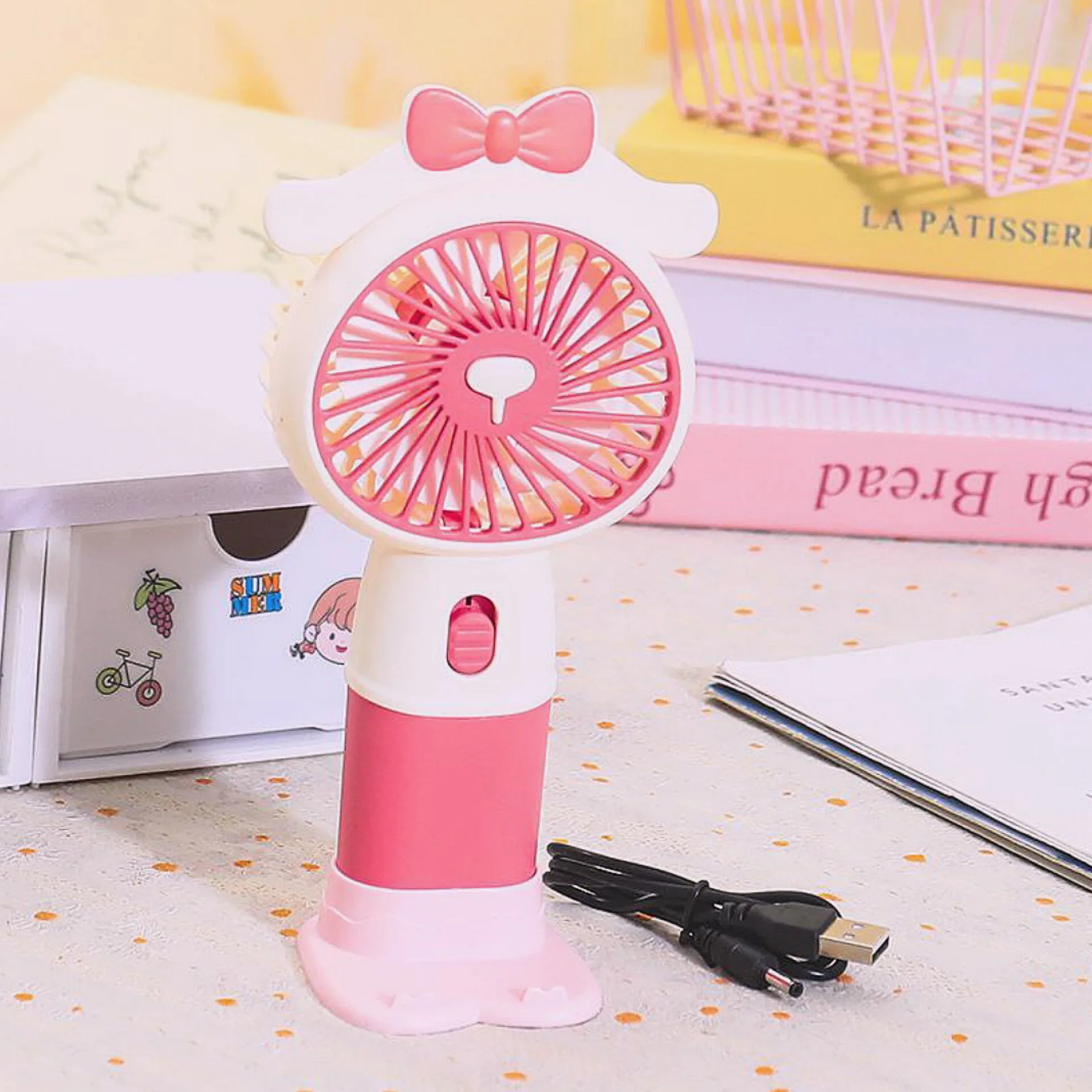 پنکه شارژی مدل ملودی ظرفیت 250 میلی آمپر ساعت