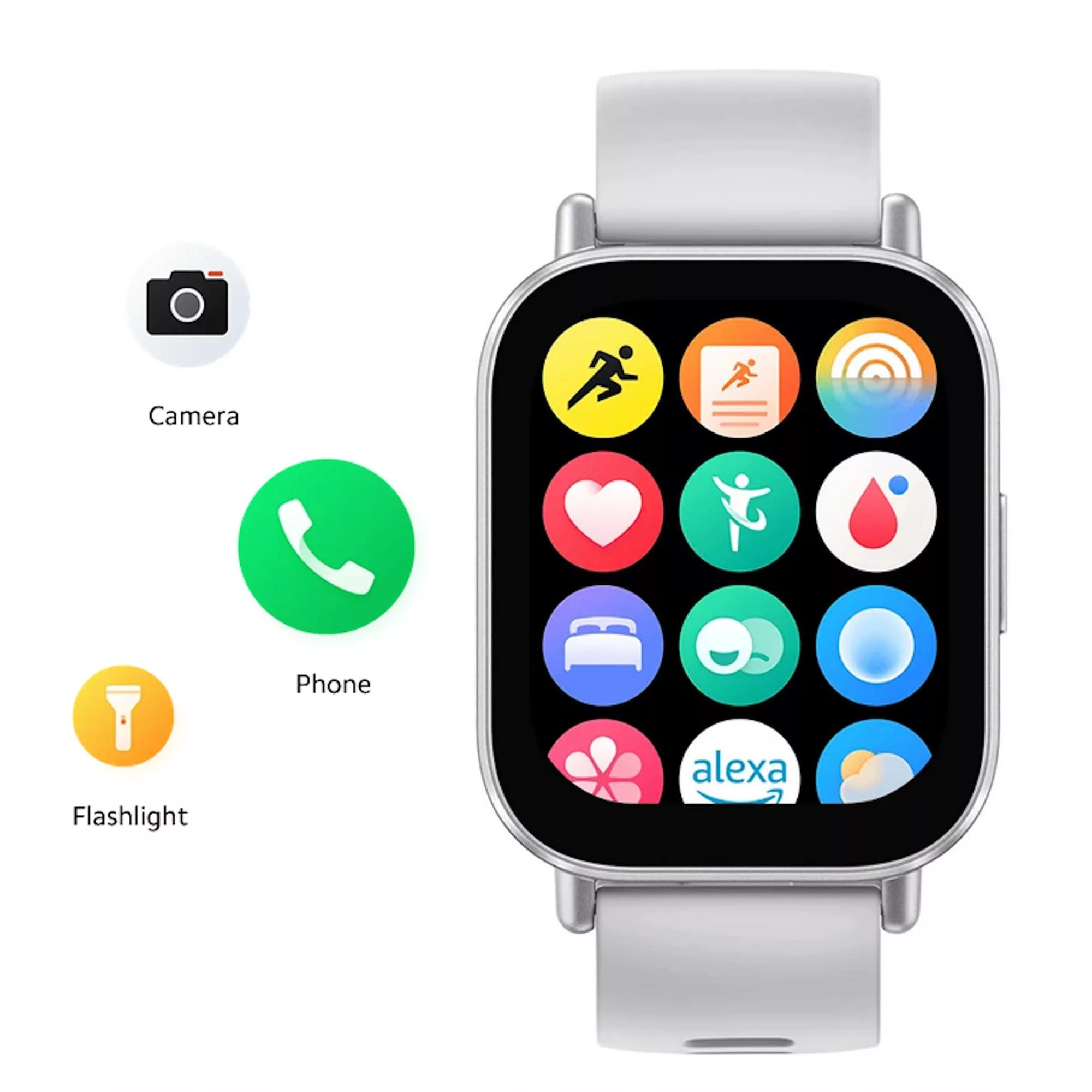 ساعت هوشمند شیائومی مدل Redmi Watch 5 Active دارای قابلیت های قابلیت مکالمه از طریق بلوتوث، قابلیت تغییر طرح ساعت یا تم بند پلاستیک