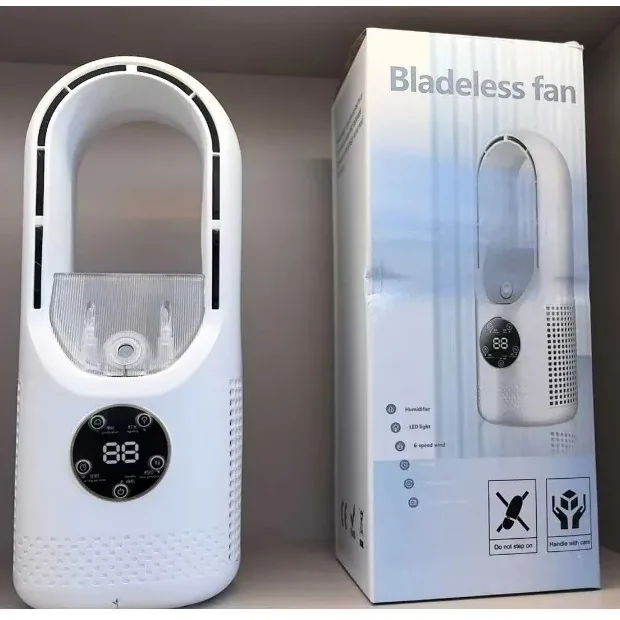 پنکه رومیزی مدل bladeless fan ظرفیت 3000 میلی آمپر ساعت