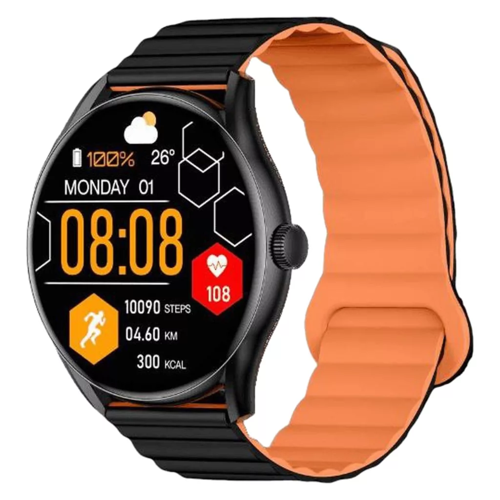 ساعت هوشمند گلوریمی مدل M1 Pro دارای قابلیت های صفحه نمایش رنگی، صفحه نمایش لمسی، کنترل موسیقی، کنترل سطح اکسیژن، بند سیلیکونی