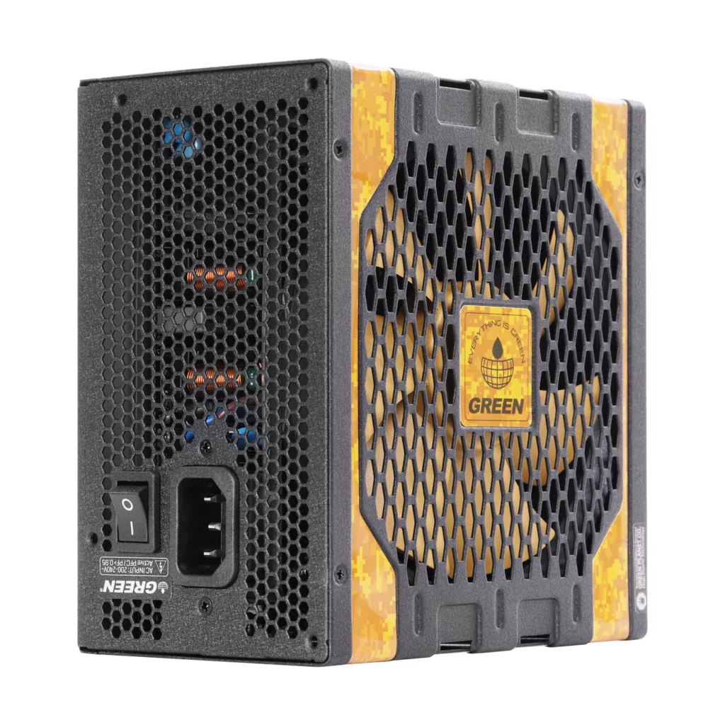 منبع تغذیه کامپیوتر 600W وات گرین مدل GP600A-UK EVO V3.1 (ATX 3.1)
