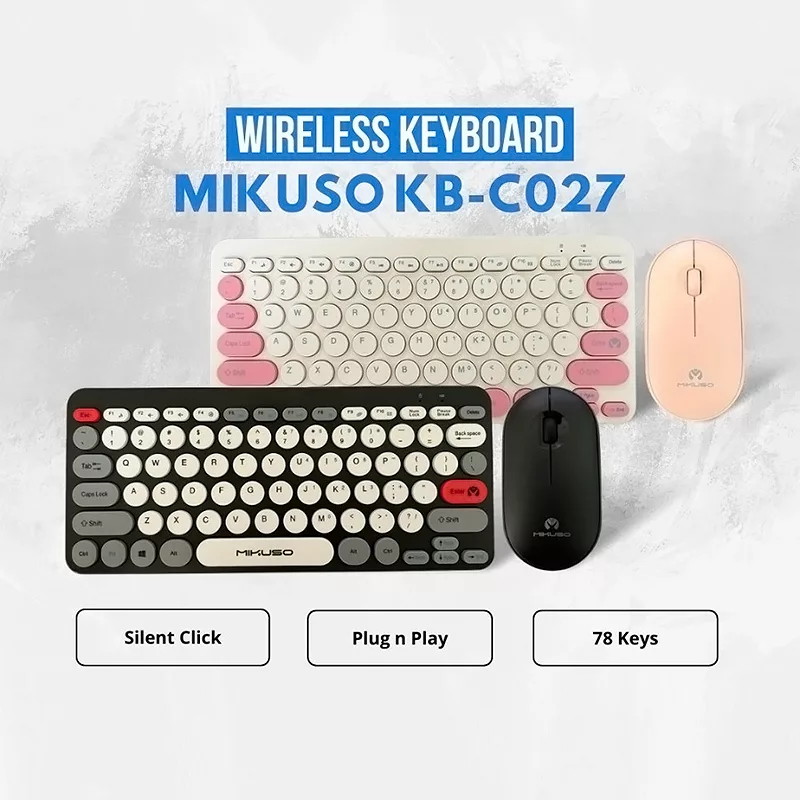 کیبورد و ماوس بیسیم میکاسو مدل KB-CO27