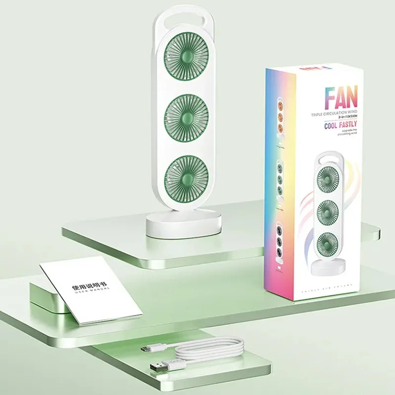 پنکه شارژی رومیزی مدل سه فن