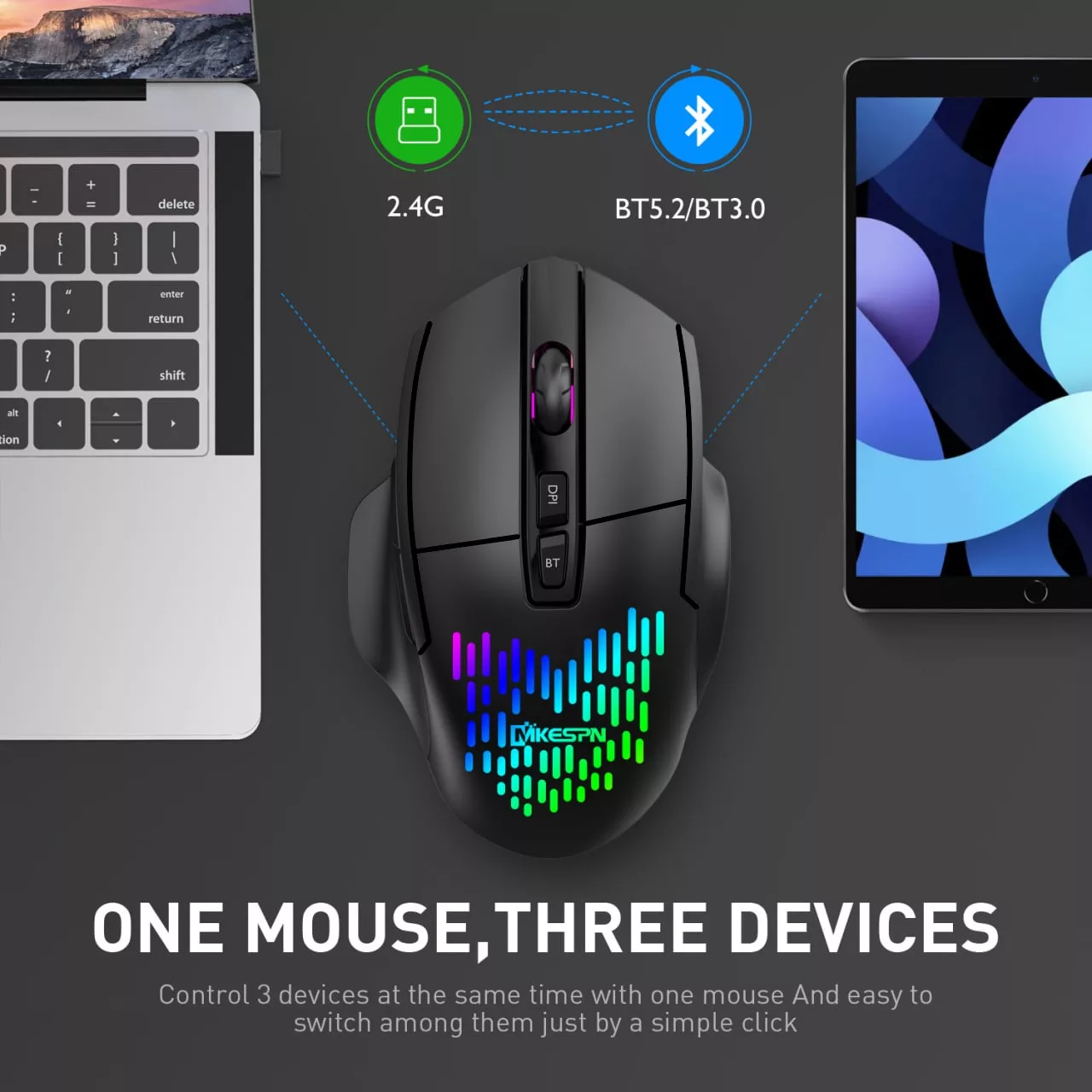 ماوس بی سیم مخصوص بازی ام کی ای اس پی ان مدل X11