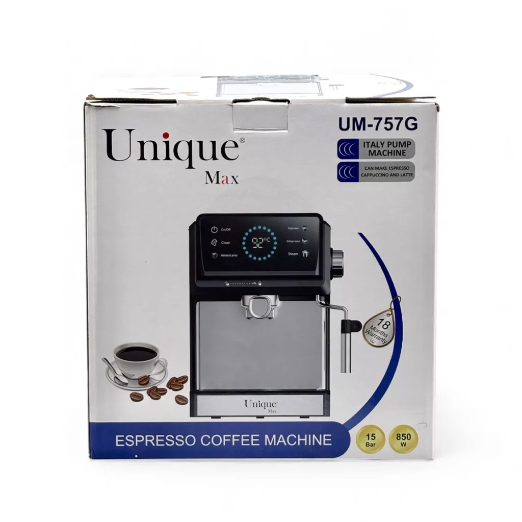اسپرسو ساز 1800 میلی‌لیتر یونیک مکس مدل UM-757G