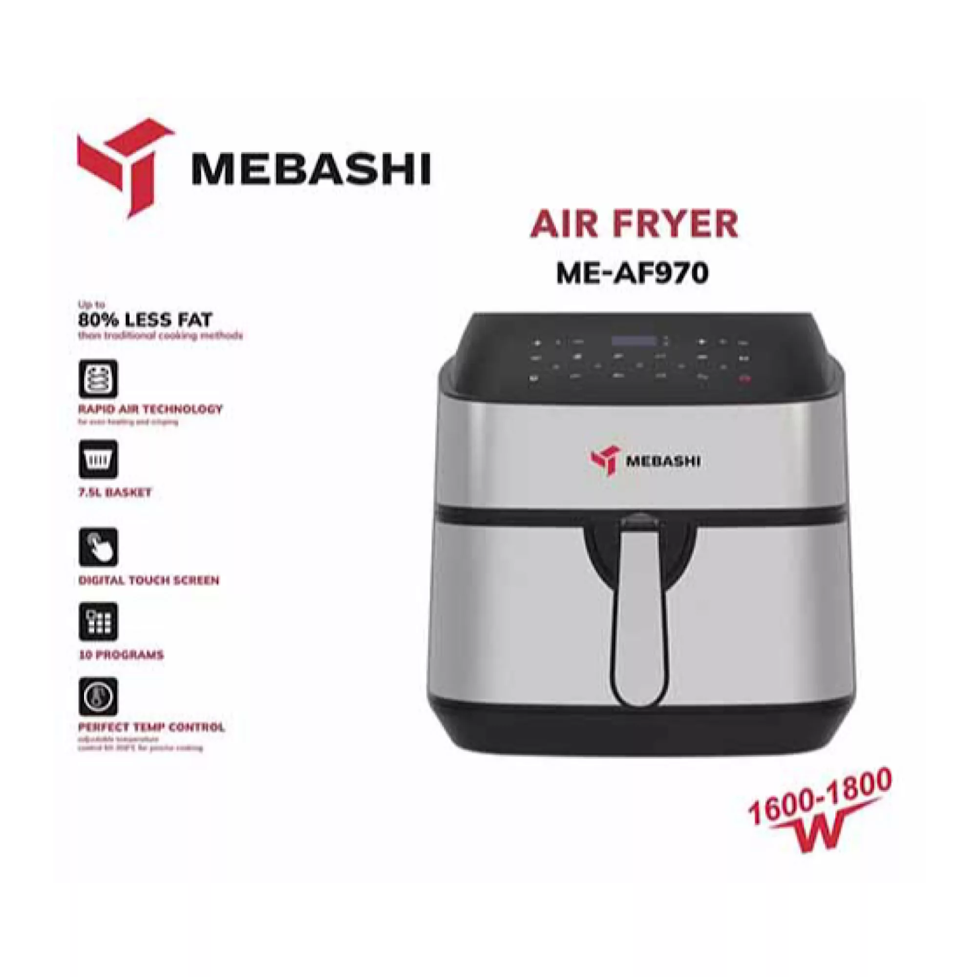 سرخ کن بدون روغن مباشی مدل ME-AF970