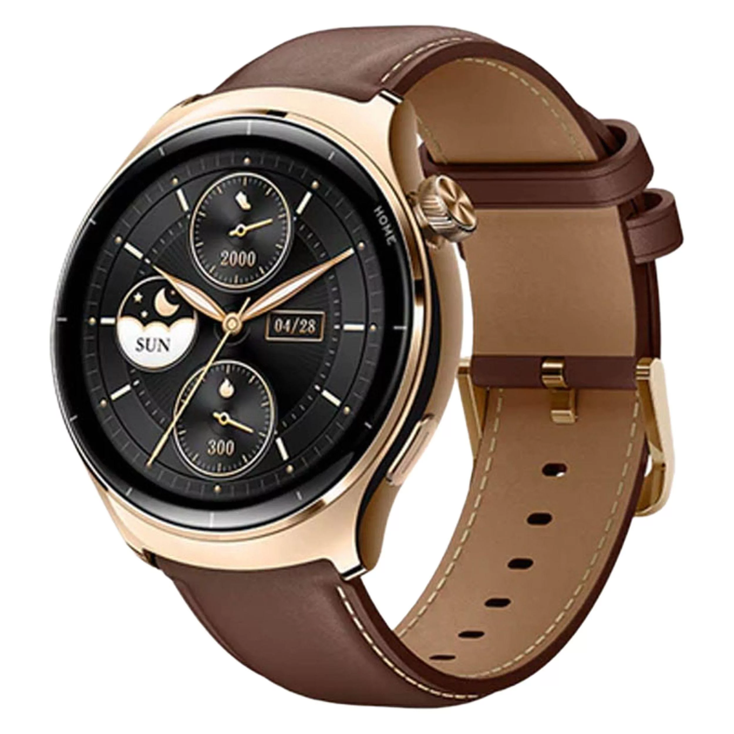 ساعت هوشمند میبرو مدل Lite 3 Pro بند چرمی، ضد آب، صفحه نمایش AMOLED، روشنایی 1000 نیتی، دارای قابلیت صفحه همیشه روشن، سنسور اکسیژن خون، سنسور ضربان قلب