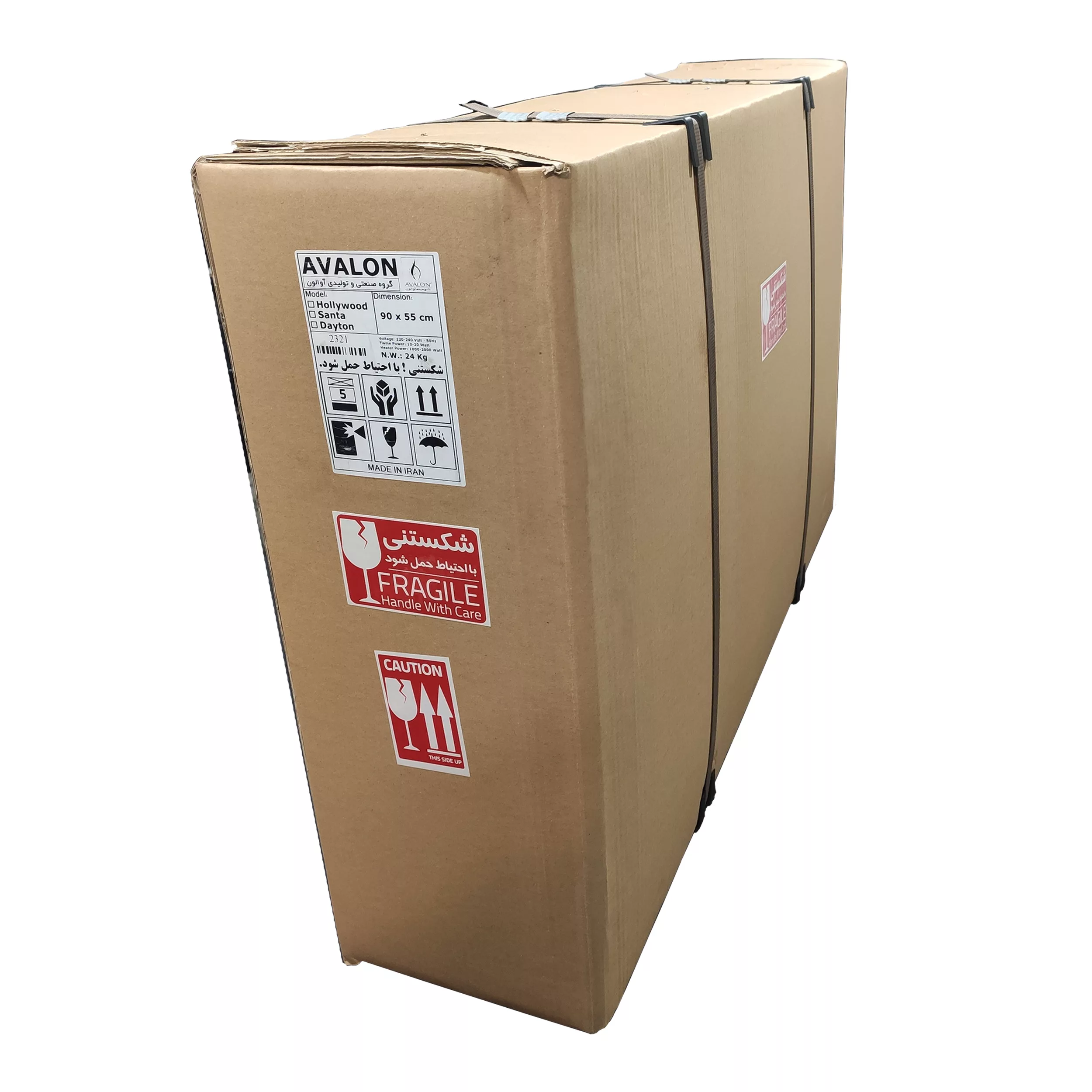 شومینه دیواری برقی شومینه آوالون مدل دیتون 90