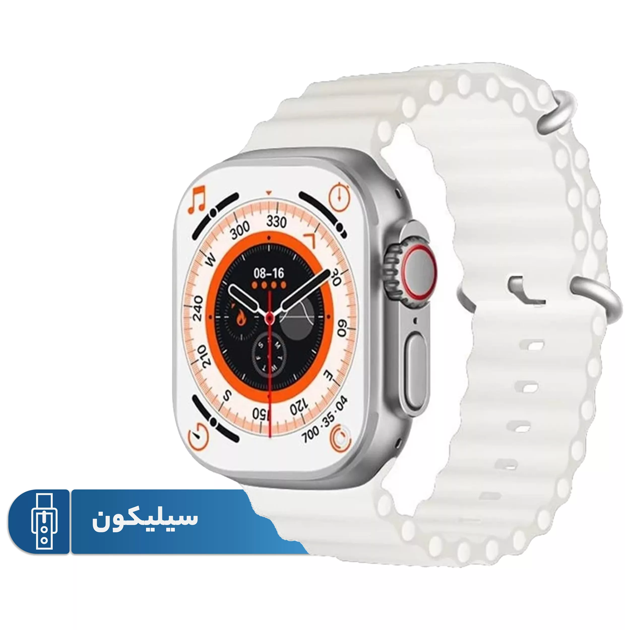 ساعت هوشمند مدل SMART WATCH SERIES 9 دارای قابلیت های صفحه نمایش رنگی بند سیلیکون