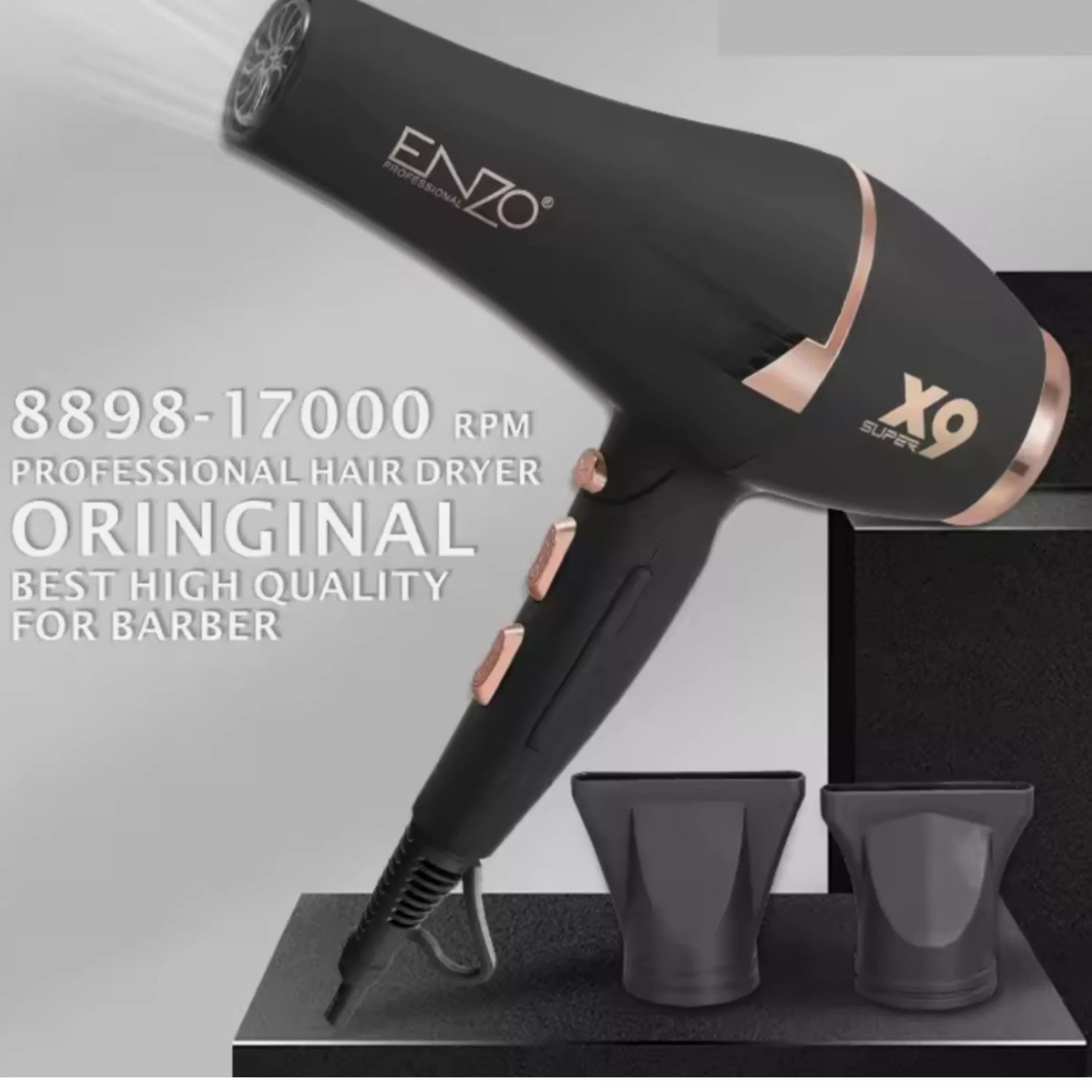 سشوار حرفه ای انزو پروفیشینال مدل X9