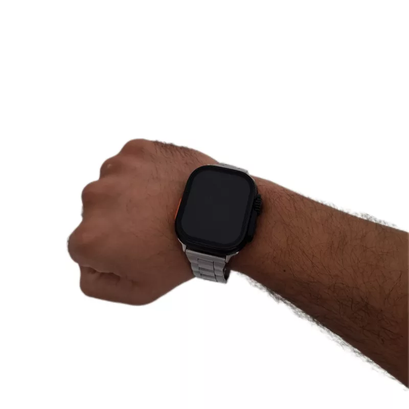 ساعت هوشمند مدل  ویزمی ultra2، سایز۴۸، شمارنده ضربان قلب، گام شمار، قابلیت مکالمه مستقیم، پشتیبانی از زبان فارسی، بند رولکس