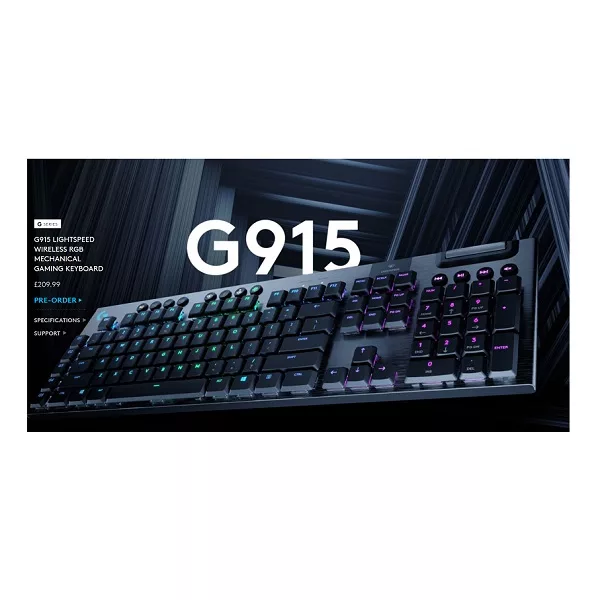 کیبورد مخصوص بازی لاجیتک مدل G915 LIGHTSPEED