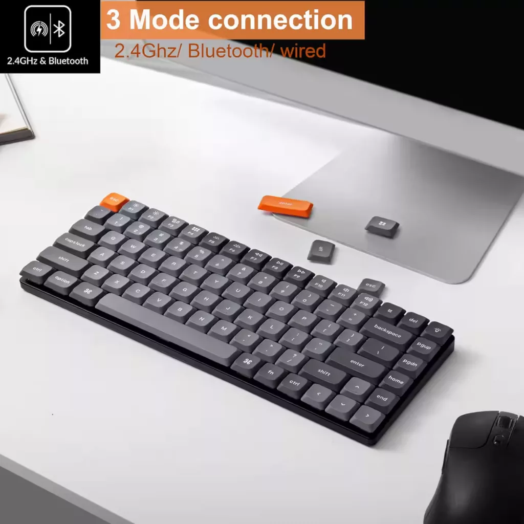 کیبورد مخصوص بازی کیکورن مدل K3 Max RGB Hot-Swappable Brown Switch