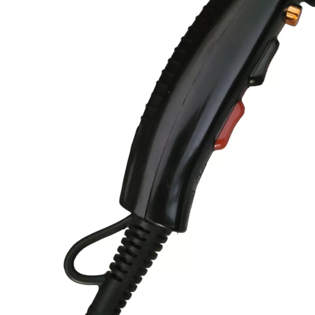 سشوار حرفه‌ای مدل M9000w، موتور AC با توان مصرفی 9000 وات، دارای قابلیت تعویض سری، باد سرد و فناوری تولید یون، طراحی ارگونومیک، با حالت حجم‌دهنده، وزن 550 گرم، تنظیم حرارت 3 حالته و کنترل سرعت 2 حالته، به همراه 1 عدد سری متمرکزکننده پهن