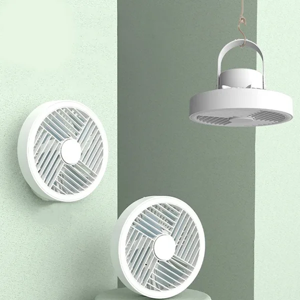 پنکه رومیزی شارژی مدل ال ای دی دار کد RY-2301