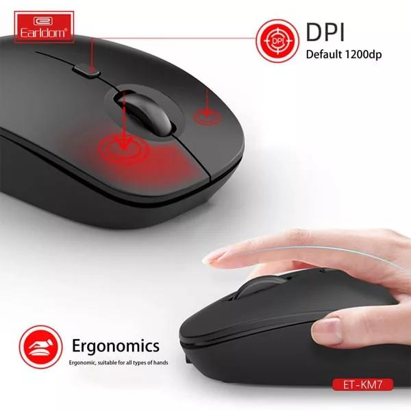 ماوس بی سیم ارلدام مدل KM7