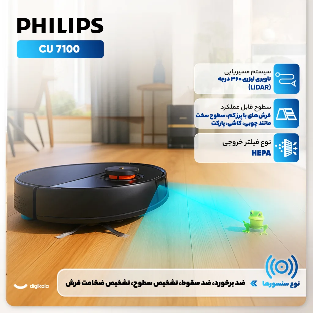 جارو رباتیک فیلیپس مدل XU 7100