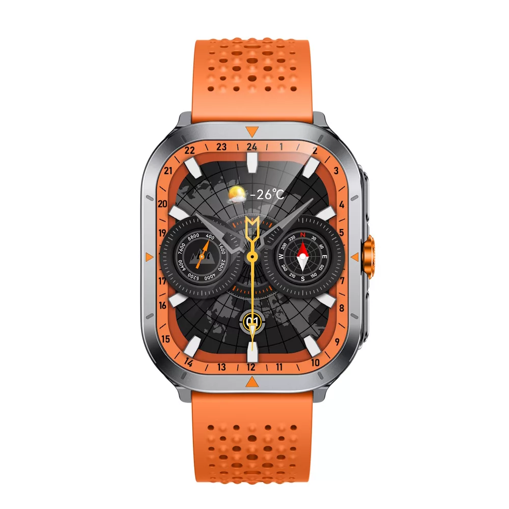 ساعت هوشمند 44 میلی متری گلوریمی مدل EMD GX TRACE با بند سیلیکونی