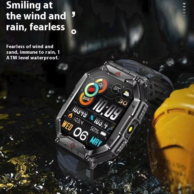 ساعت هوشمند بی اس تی مدل KR82 با قابلیت صفحه نمایش رنگی و لمسی، کنترل موسیقی، سنجش اکسیژن خون، مکالمه از طریق بلوتوث، امکان تغییر تم ساعت و بند سیلیکونی