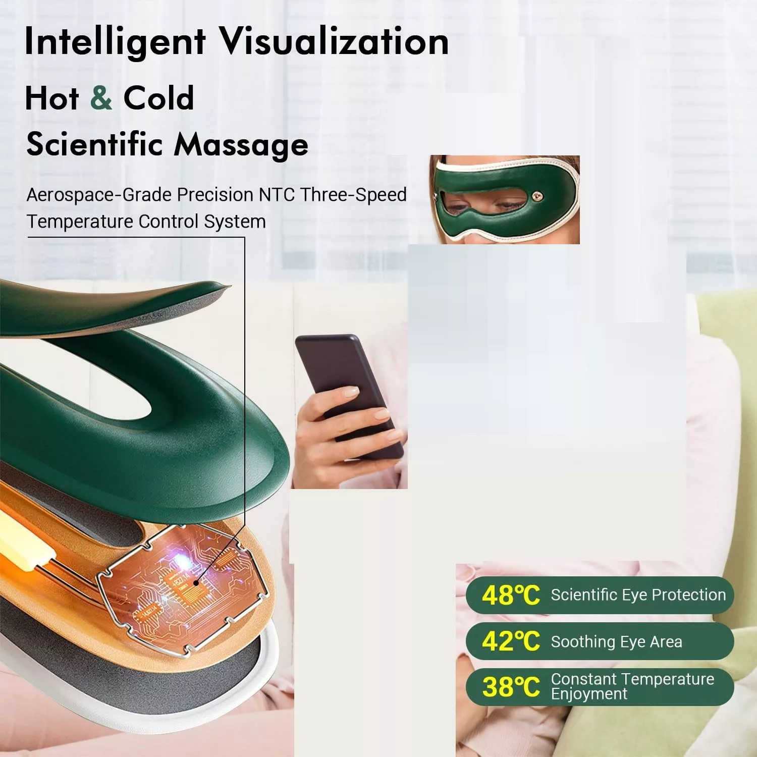 ماساژور چشم و سر مدل AZEYE