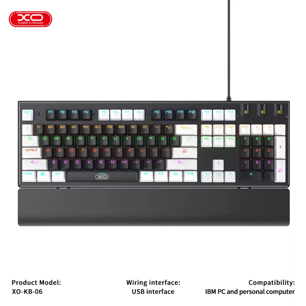 کیبورد و ماوس گیمینگ ایکس او مدل KB-06