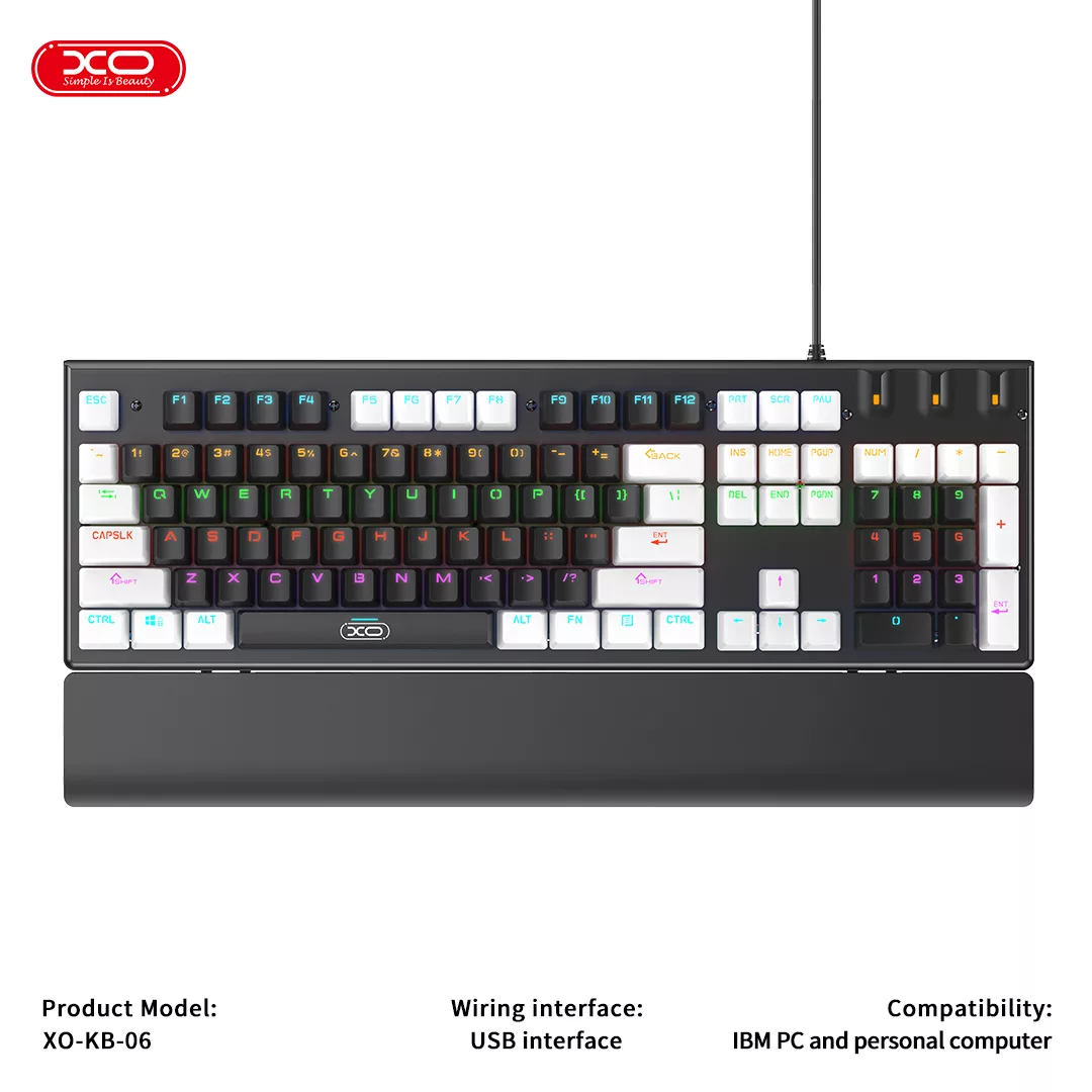 کیبورد و ماوس گیمینگ ایکس او مدل KB-06