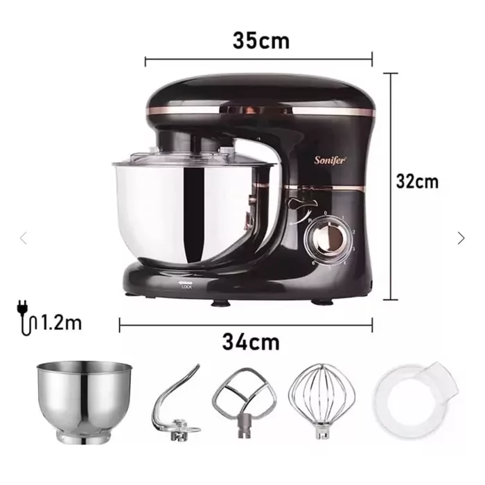 همزن کاسه‌دار 5 لیتری سونیفر مدل SF-8064