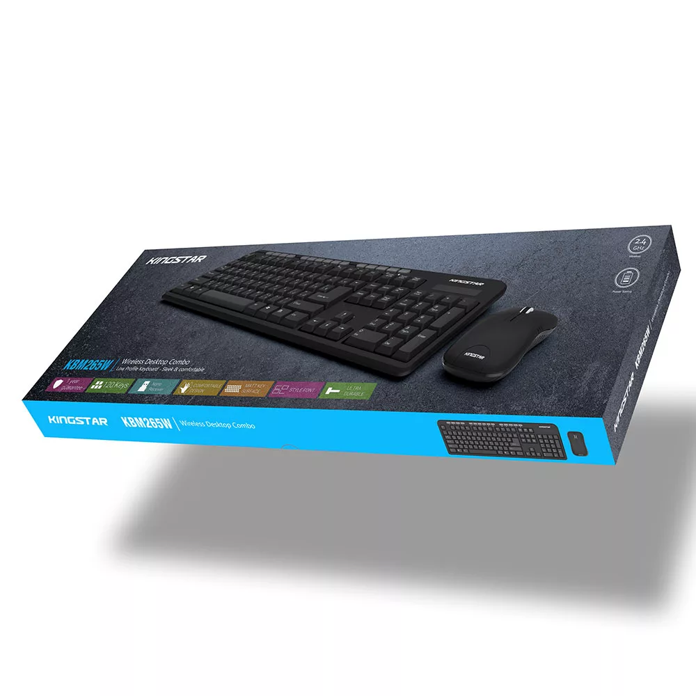 کیبورد و ماوس بی سیم کینگ استار مدل KBM265W