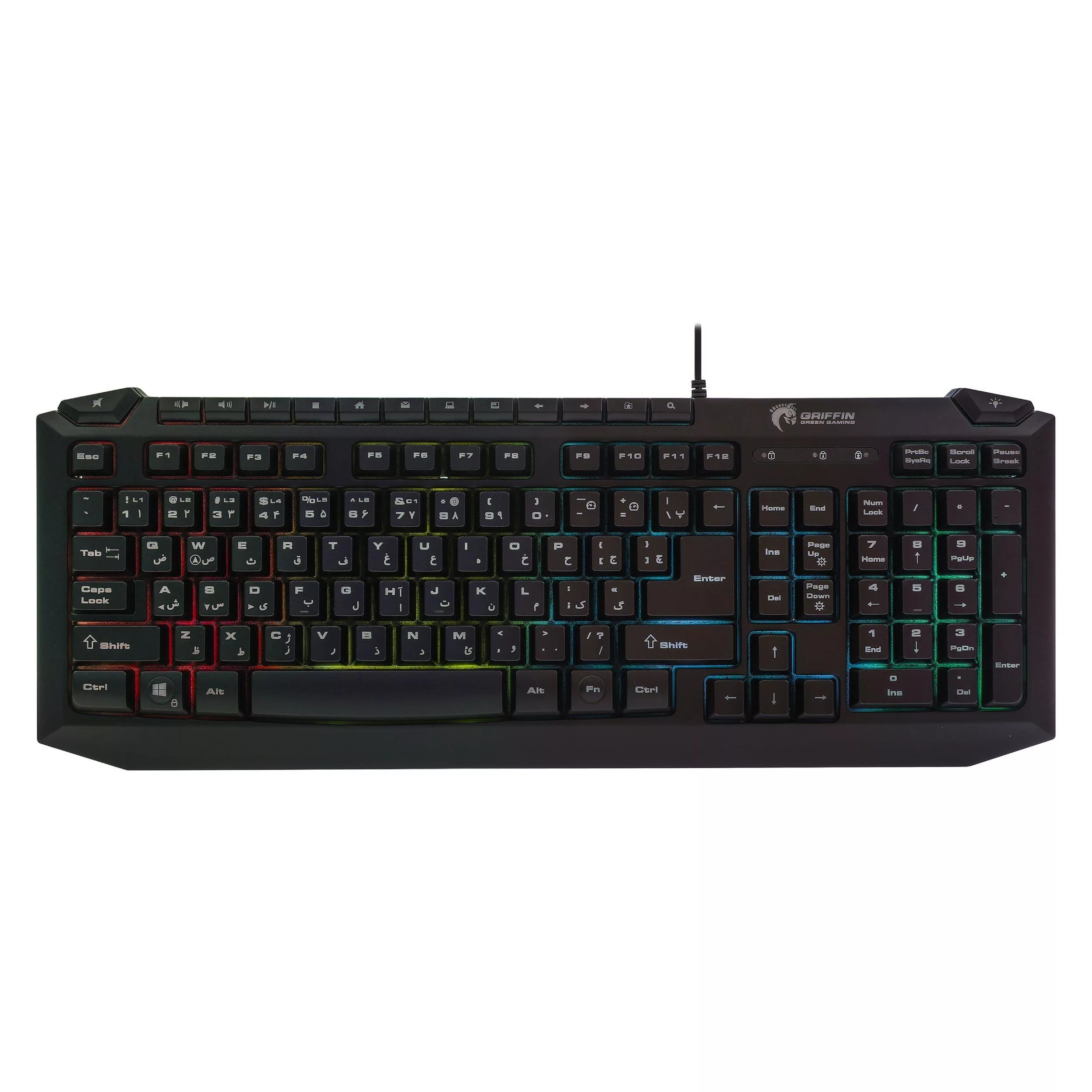 کیبورد گیمینگ گرین مدل GK701-RGB نورپردازی RGB Full-Size کیبورد گیمینگ گرین مدل GK701-RGB نورپردازی RGB Full-Size