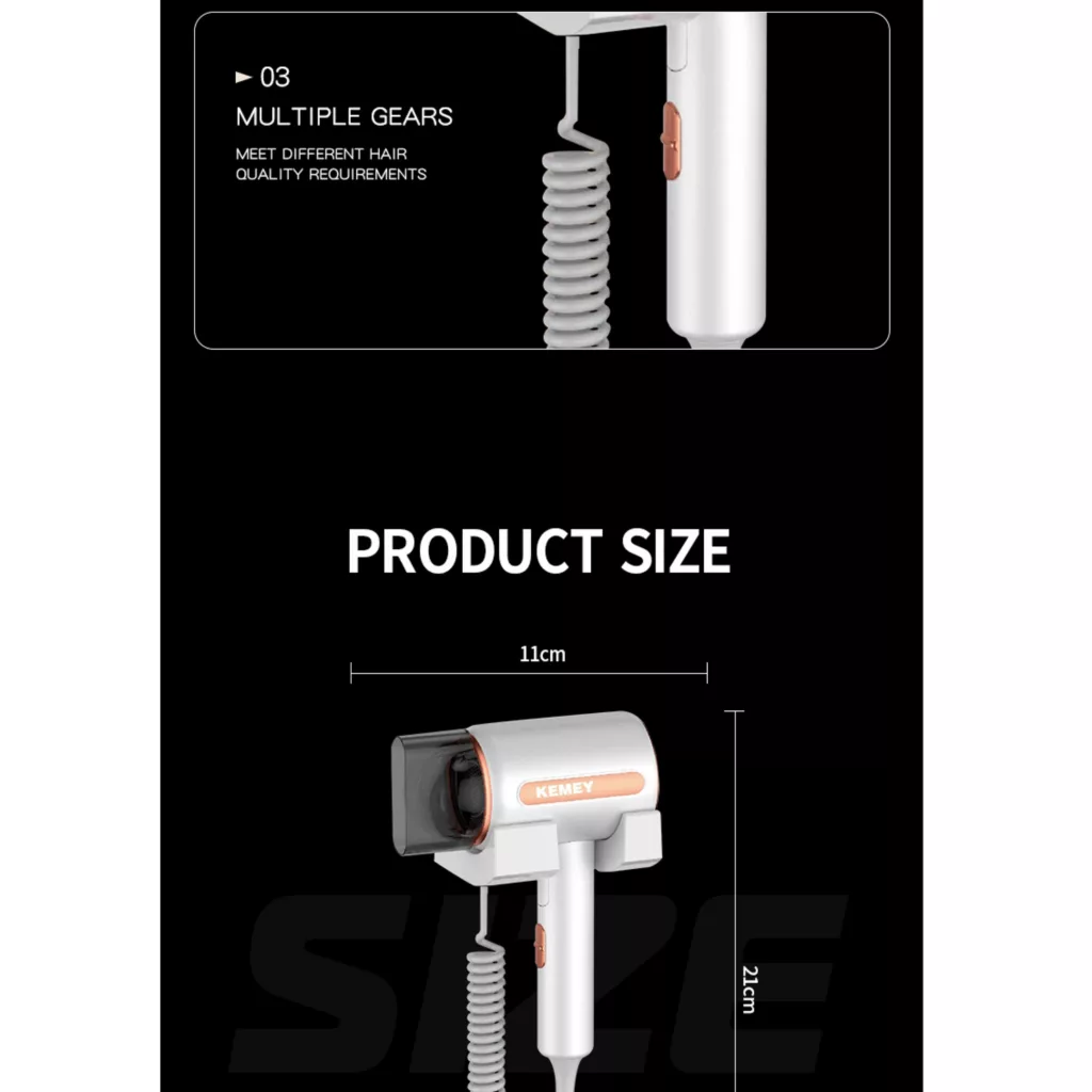 سشوار حرفه ای 2200 وات کیمی مدل km-6873