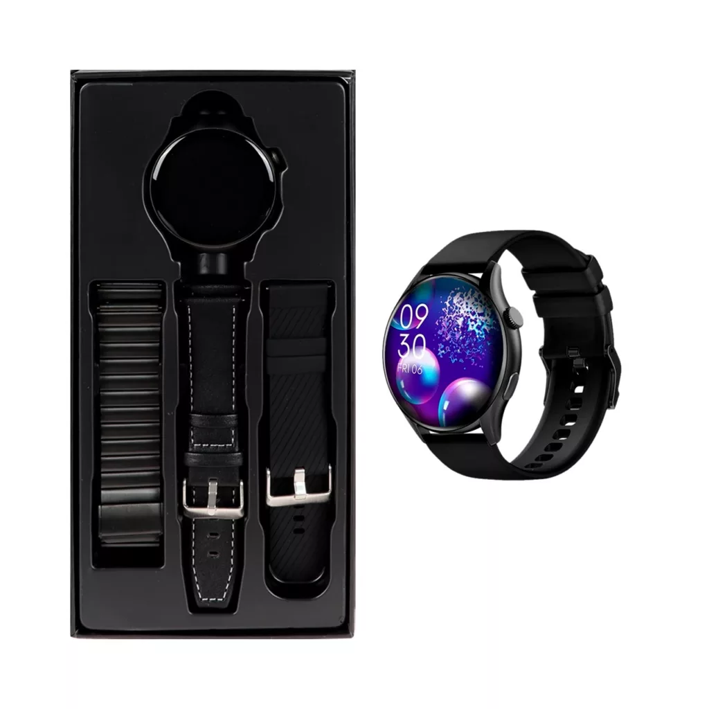 ساعت هوشمند هاینو تکو مدل MSU OVER EAR RW 34 LIMITED  دارای قابلیت های صفحه نمایش رنگی، صفحه نمایش لمسی، کنترل موسیقی (Music Player)، پشتیبانی از زبان فارسی در منو و سیستم‌عامل بند سیلیکون