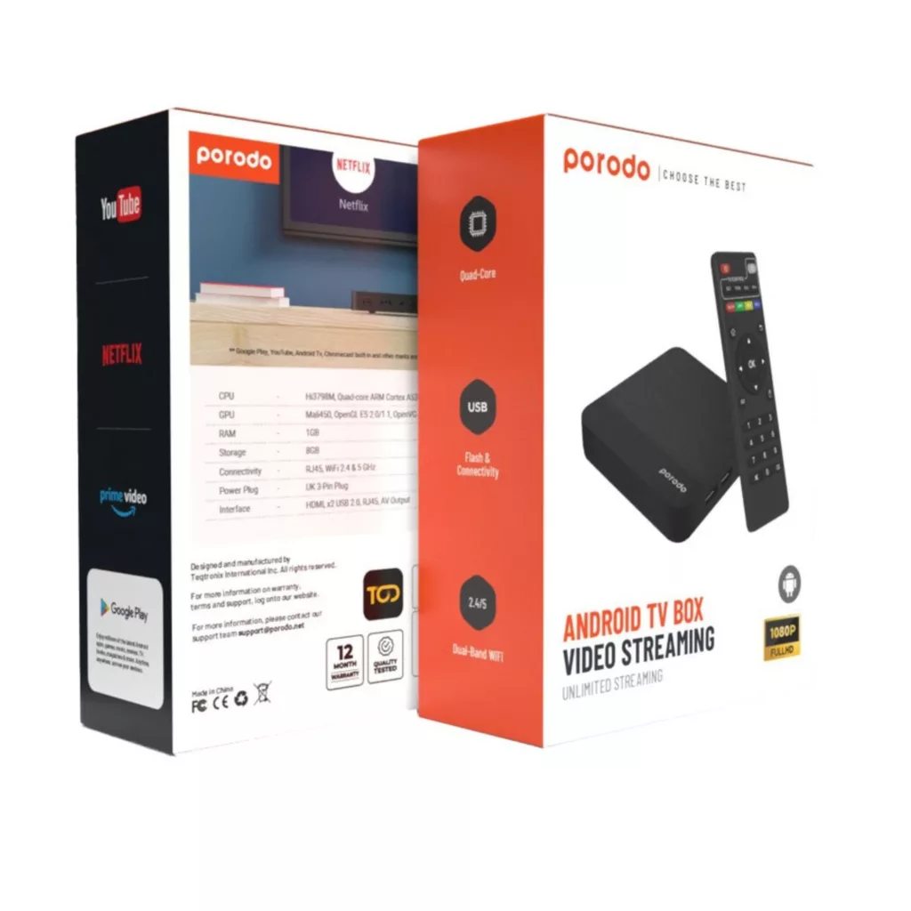 اندرویدباکس پرودو مدل Video Streaming ATVBTD