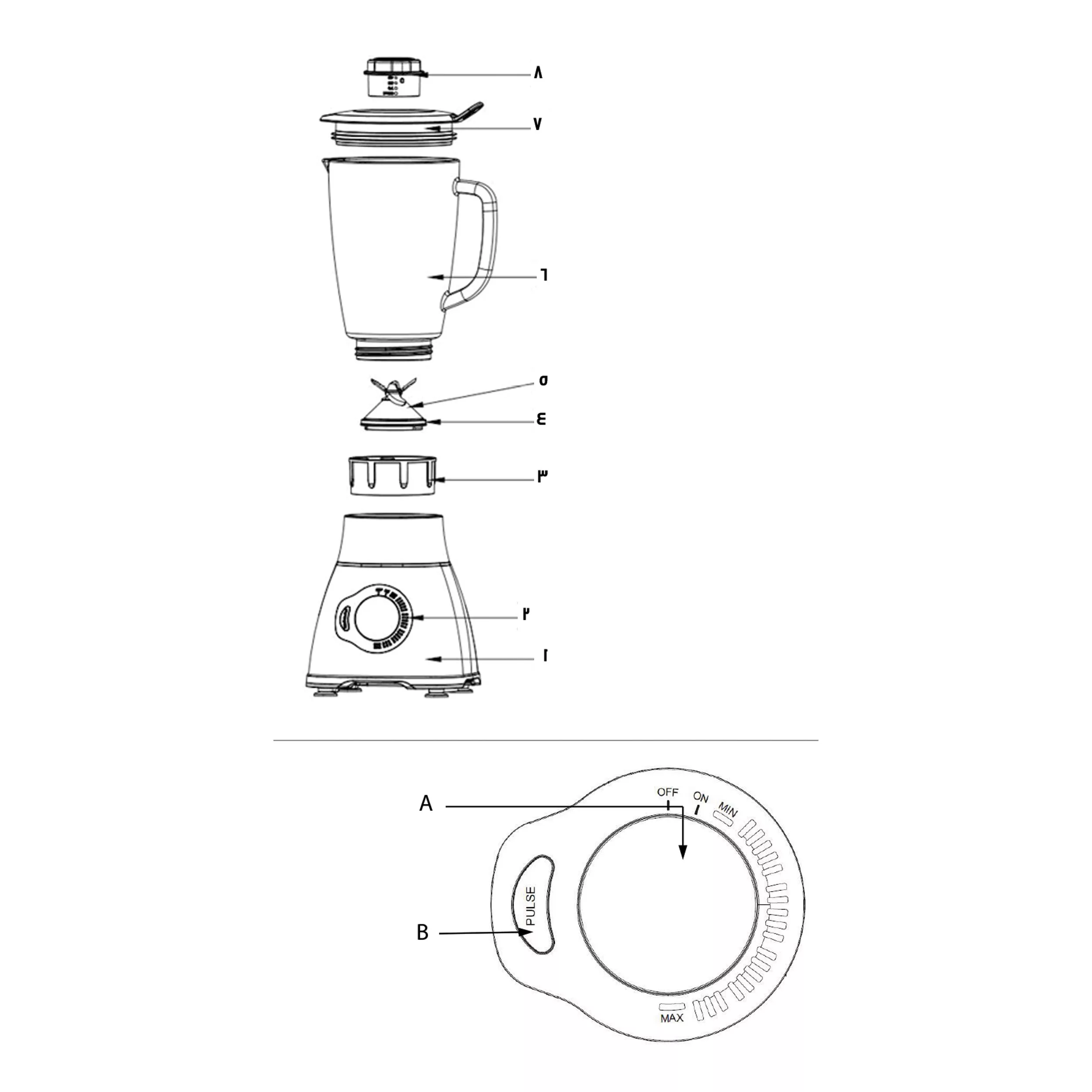 مخلوط کن سوئیس پلاس مدل استیل SB-440S